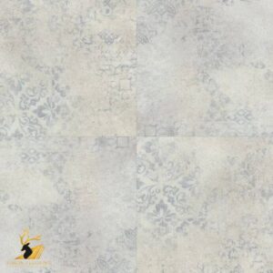 Blue Stencilled Concrete
